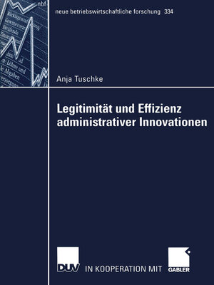 cover image of Legitimität und Effizienz administrativer Innovationen